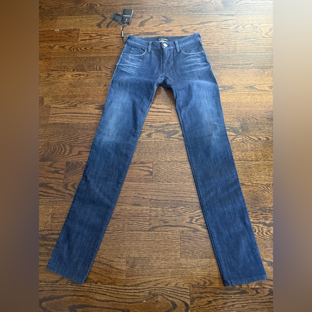 Emporio Armani Dark Blue Women's Skinny Jeans KATE Sz 25 made in Italy